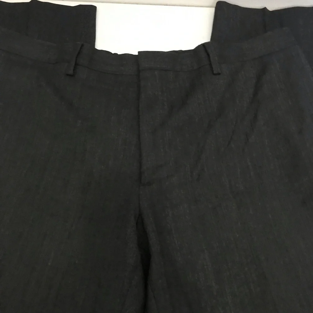 Burberry Virgin Wool Men's Charcoal Suit Jacket & Pants - Size 54